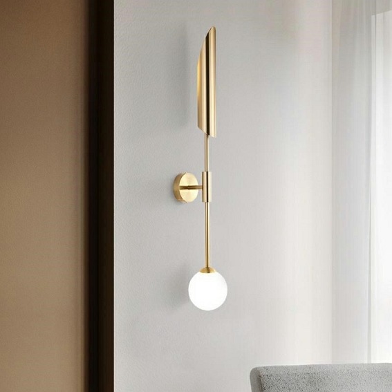 Lampa Ścienna LUCCA Złoty