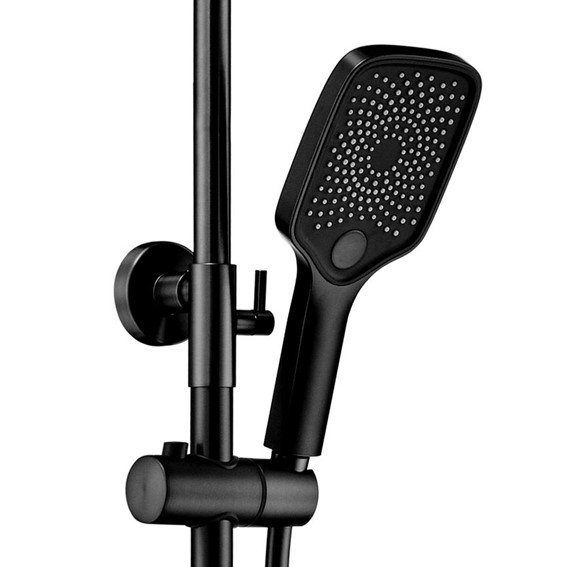 Zestaw Natryskowy ROB z Termostatem Czarny