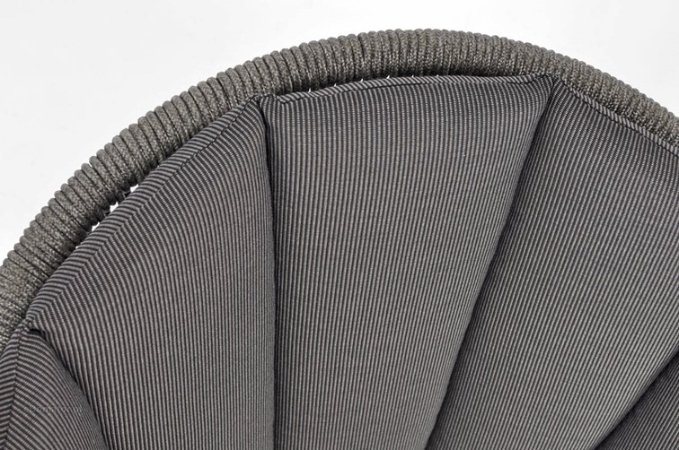 Fotel Ogrodowy VICTORIA Czarny/Szary