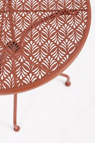 Stolik Ogrodowy LIZETTE Fi60cm Czerwony