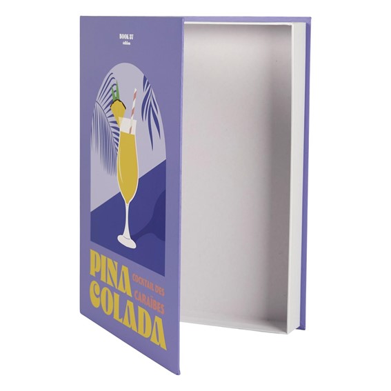 Pudełko Książka PINACOLADA Fioletowy