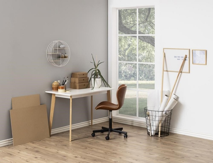 Fotel Biurowy BATILDA PU Brandy