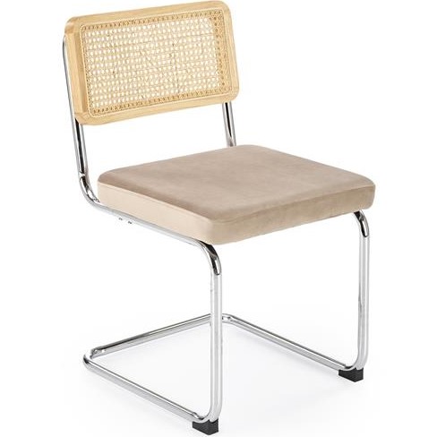 Krzesło K504 Srebrny/Beżowy