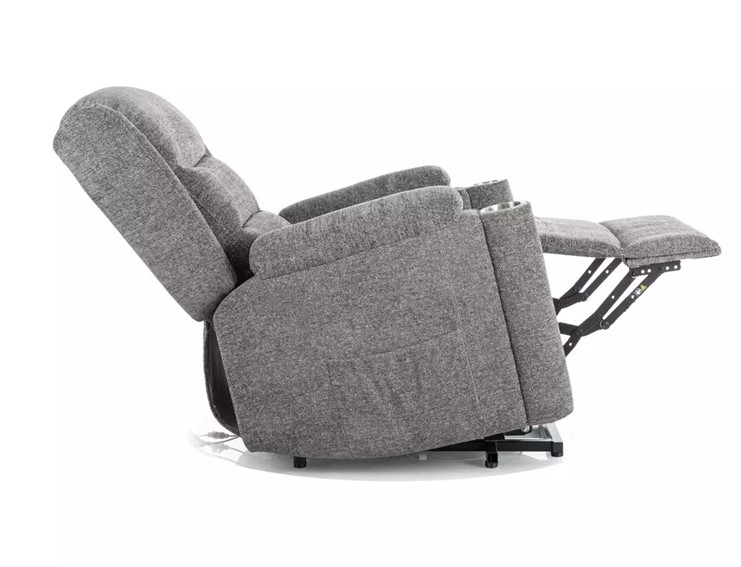 Fotel Rozkładany MINOS Raven Szary/Czarny