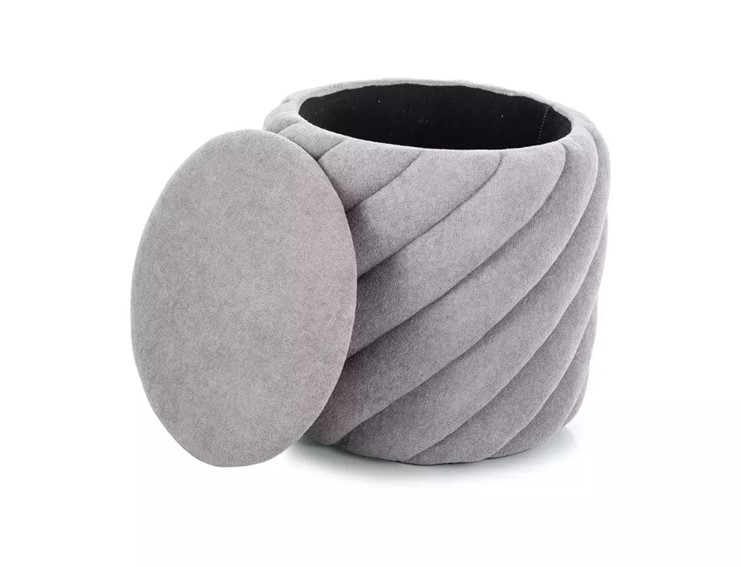 Puf PELARO Jasny Szary