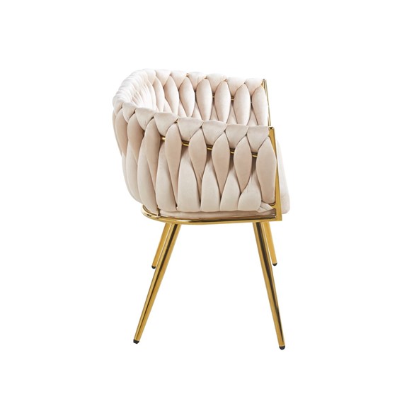 Sofa SF2-FX Beżowy/Złoty