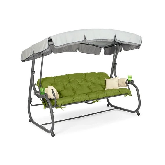 Huśtawka Ogrodowa BALANCE Szary/Limonkowy