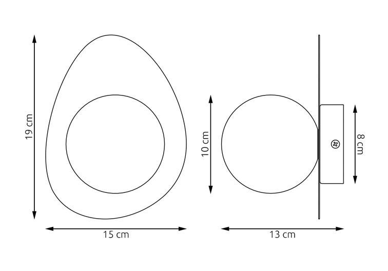 Kinkiet OVO K1 Beżowy