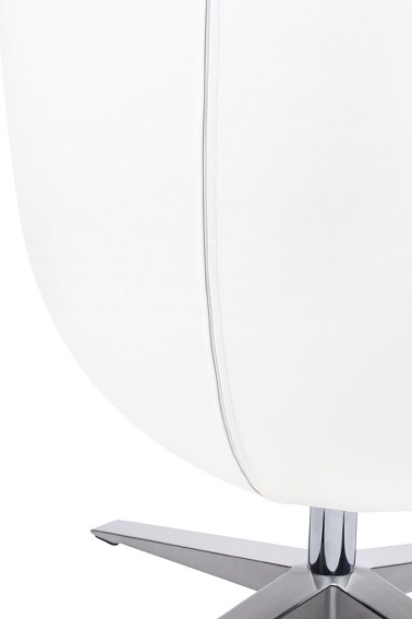 Fotel EGG Szeroki PU Biały