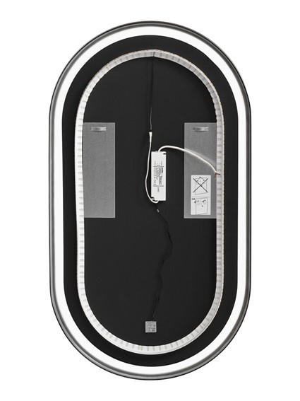 Lustro LED APOLLO 90x50cm Czarny