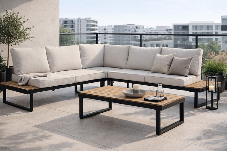 Zestaw Ogrodowy SORRENTO Pro 5-Osobowy Taupe