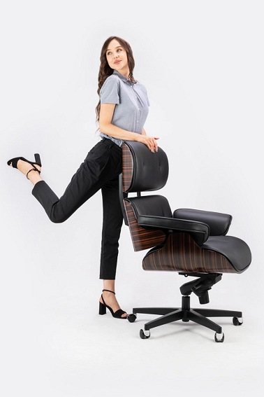 Fotel Biurowy LOUNGE GUBERNATOR Czarny