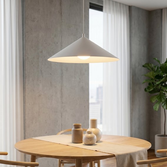 Lampa Wisząca MONO 1L Biały/Opal