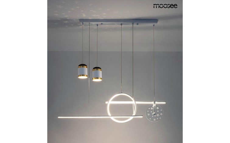 Lampa Wisząca STARS Biały/Złoty