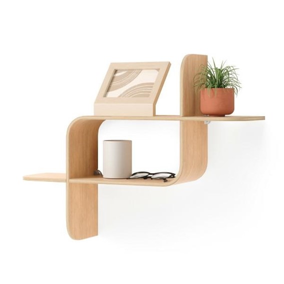 Półka Ścienna MONTAGE Brązowy