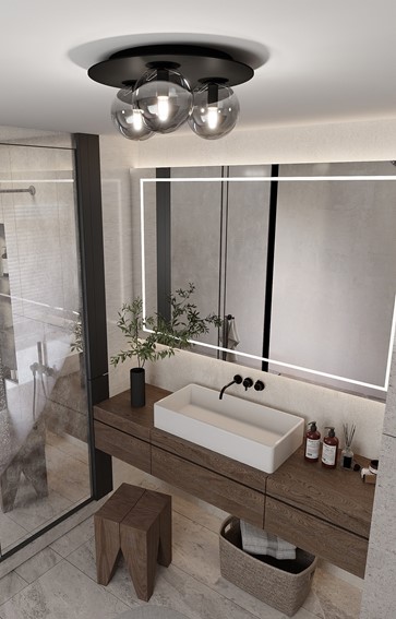 Lampa Sufitowa SOLAR 3 Czarny/Grafitowy