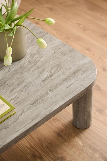 Stolik SOLANO 100x75 Szary/Marmur