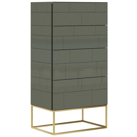 Komoda ROSE HILL RH03 Zielony/Złoty