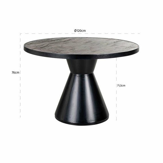 Stół Jadalniany RUSSELL 120 Czarny