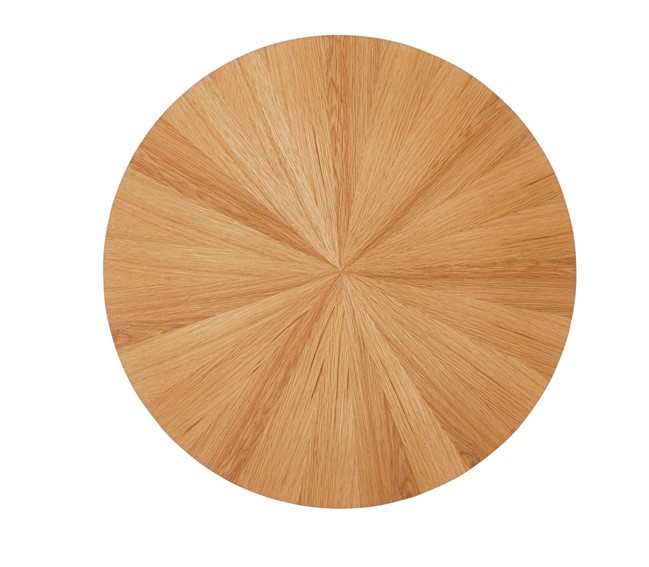 Ława L33-FX fi70 Dąb Naturalny/Czarny