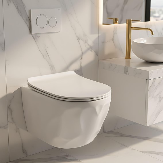 Misa WC Podwieszana GUSTAVO RIMLESS Biały