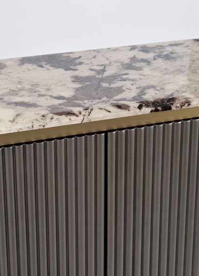 Komoda STILIG ST917 Grafitowy/Złoty