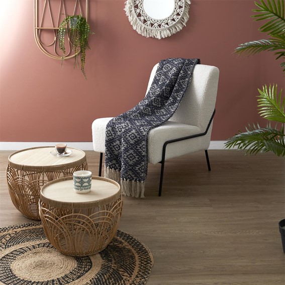 Narzuta na Łóżko VANIR Szara 150x200cm