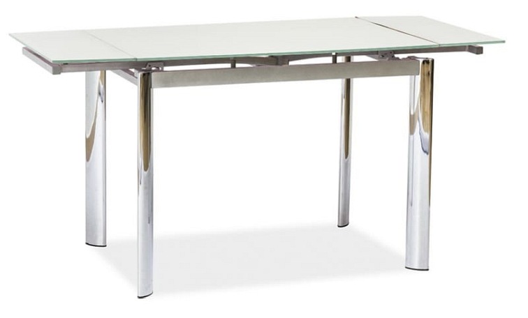 Stół Rozkładany GD-019 (150-100)x70 Biały/Chrom