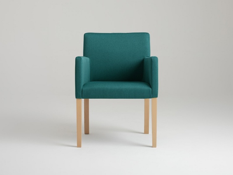 Fotel Wilton Arms 84 60x61x84 Morskie Fale/Naturalny