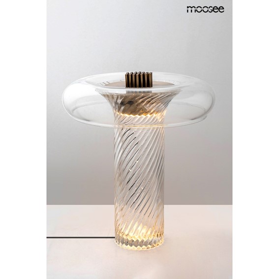 Lampa Stołowa ICAR Transparentny/Złoty