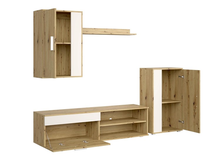 Zestaw Mebli BENSON Dąb Artisan/Kaszmir