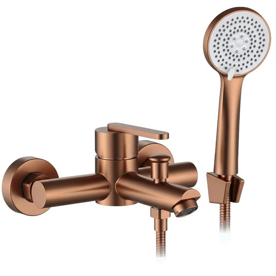 Bateria Wannowa ONTARIO Miedź Szczotkowany