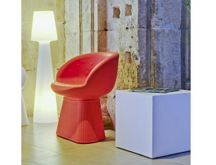 Lampa podłogowa Lola 165 Biała, LED zasil. akumulatorowe