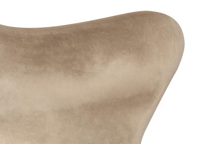Fotel EGG Szeroki Velvet Khaki