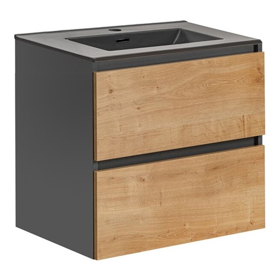 Zestaw Meblowy SKY 60cm Dąb Hamilton/Diamentowy Szary