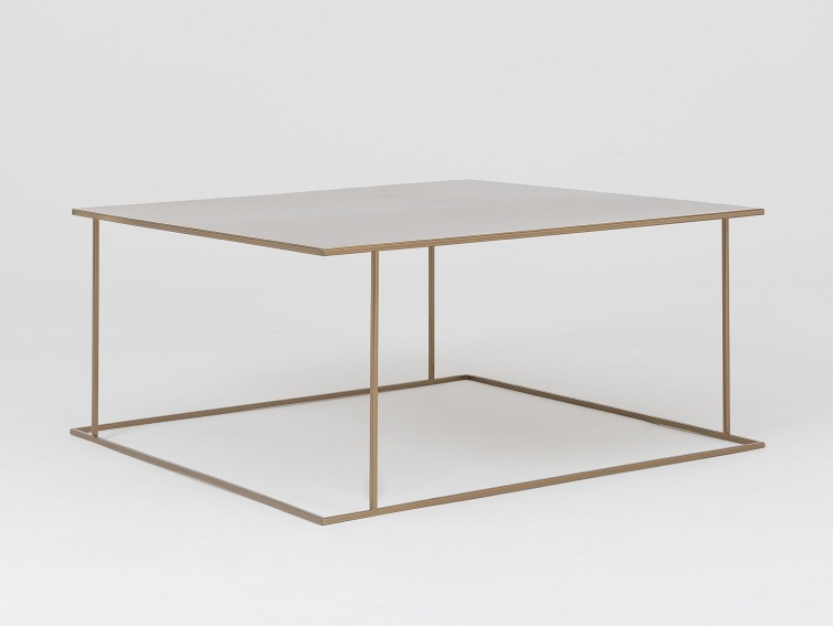 Stół Kawowy Walt Metal 100x100 Złoty