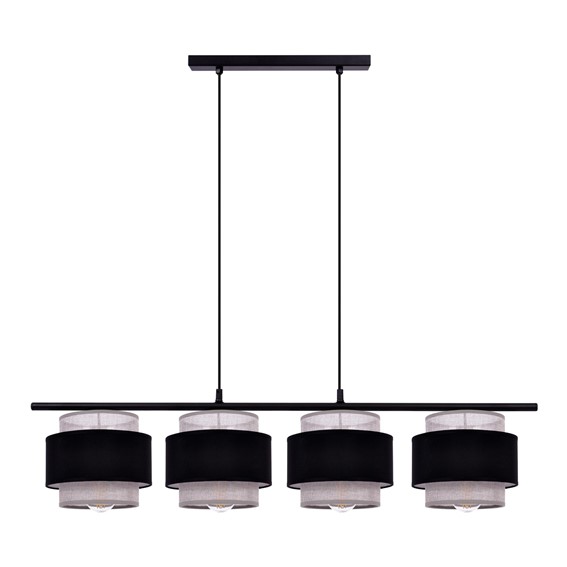Lampa Wisząca ETELA K-5173 Czarny/Szary