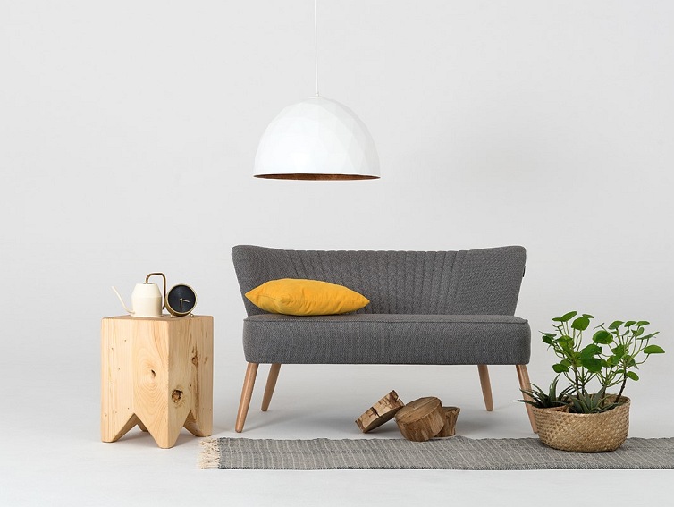 Lampa wisząca LEONARD L – miedziano-biały