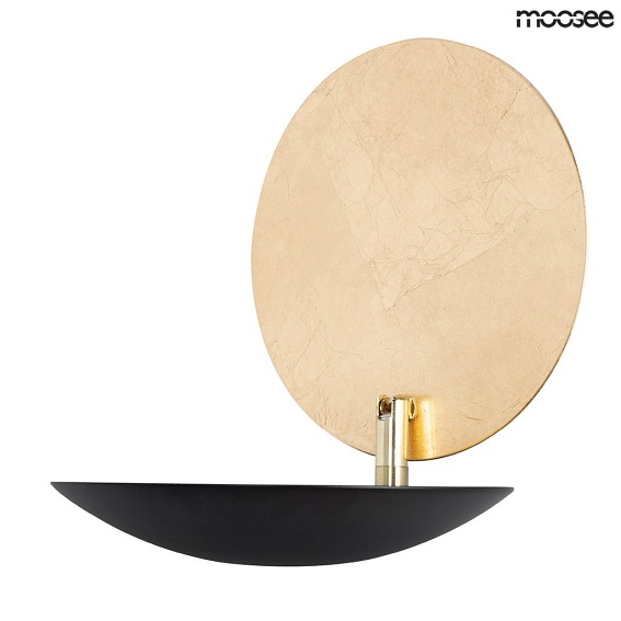 Lampa Ścienna ECLISE Złoty/Czarny