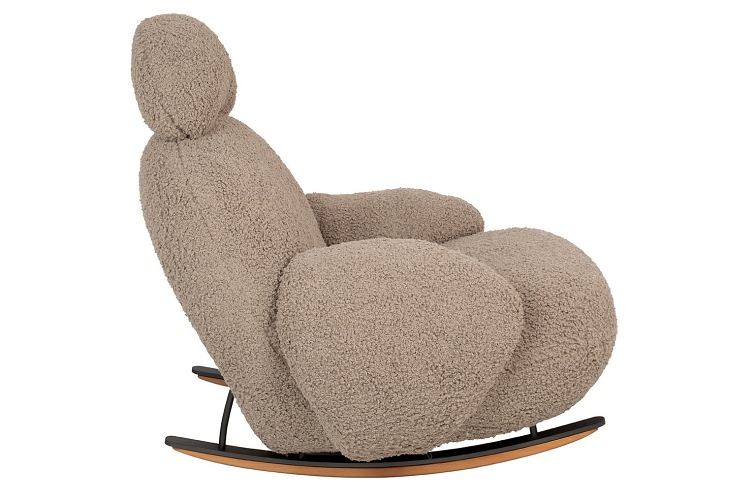 Fotel Bujany Plush Teddy 102x80x91 Ciemny Beżowy