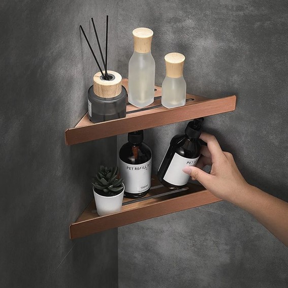 Półka Łazienkowa SF07 Miedź Szczotkowana