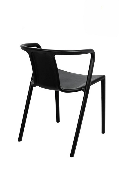 MODESTO krzesło AIR czarne - polipropylen