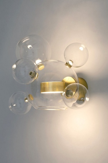 Lampa Ścienna Capri Wall 6 44x46x56 Złoty