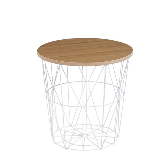 Ława L8-FX Dąb Naturalny/Biały