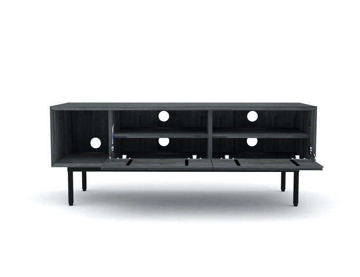 Komoda RTV Capella L01-130 130x45 Szary/Czarny