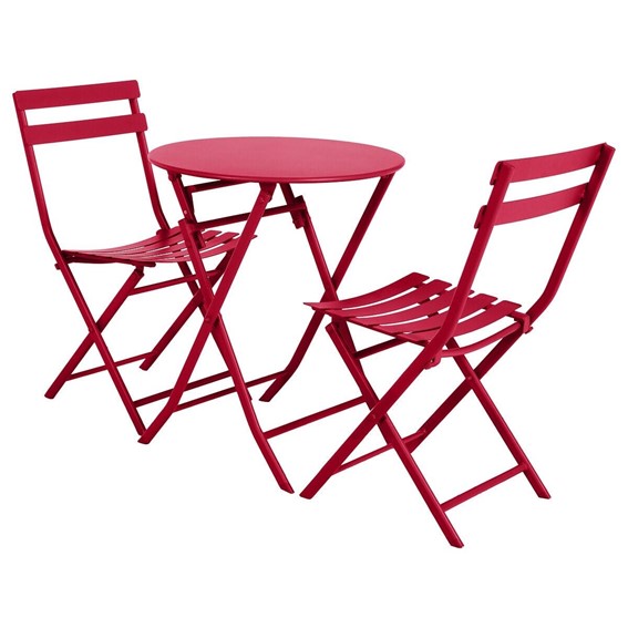 Stół Okrągły Składany GREENSBORO fi60 Czerwony