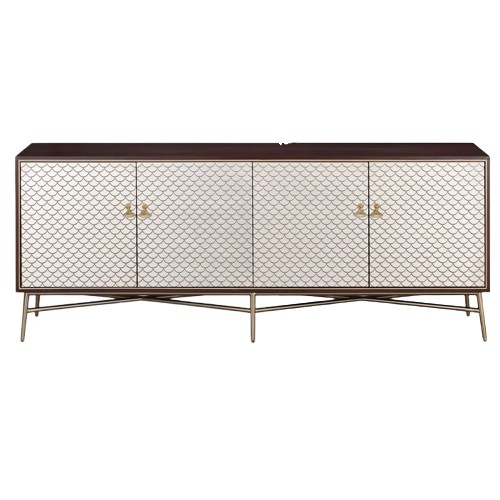 Komoda STILIG ST198 Orzech/Złoty