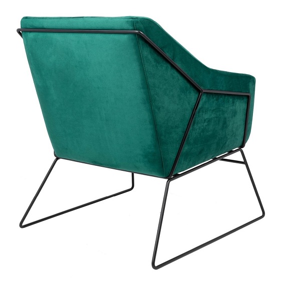 Fotel EMMA Velvet Ciemny Zielony