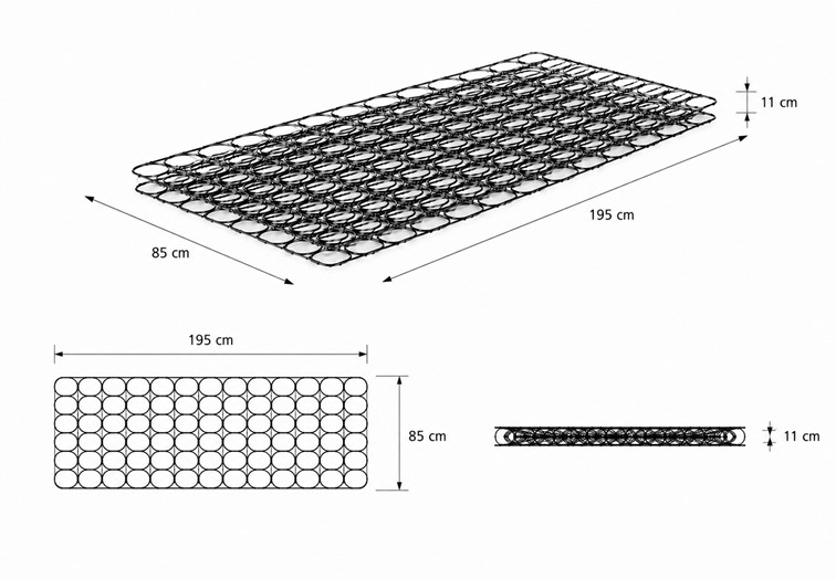 Bonell Materacowy 195x85x11