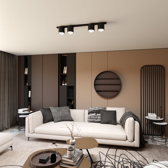 Lampa Sufitowa NANO 4 Czarny